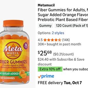 Metamucil Fiber Gummies - Orange